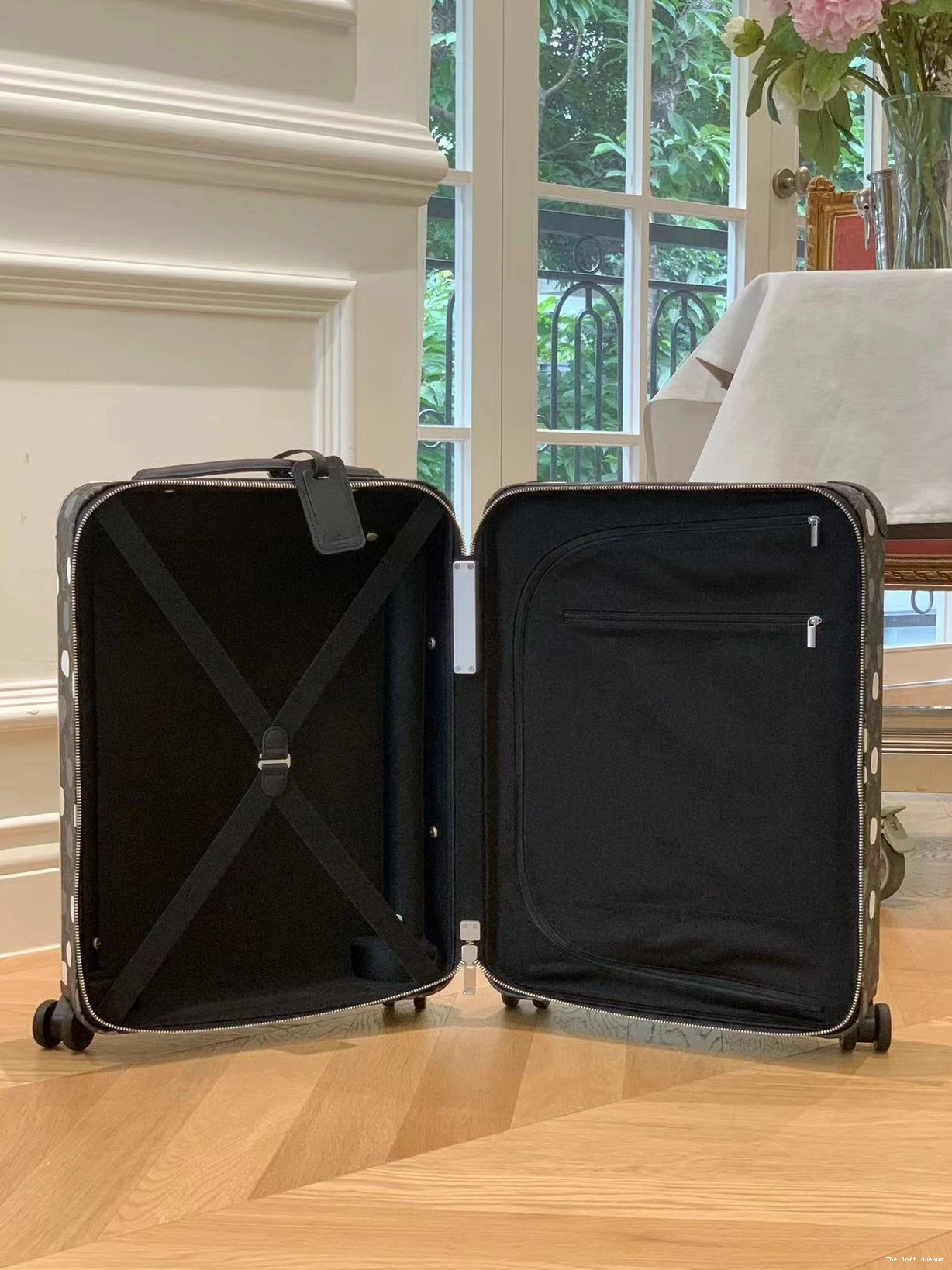 YAYOI CABIN 55 HORIZON 37L POLKADOT SUITCASE CUSTOM 0819